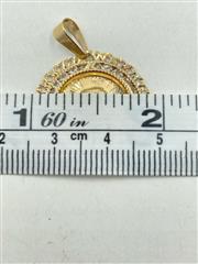 Synthetic Cubic Zirconia 14K Tri-color Gold 1.81g